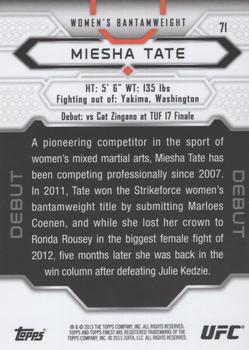 2013 Finest UFC #71 Miesha Tate Back