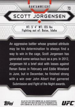 2013 Finest UFC #73 Scott Jorgensen Back