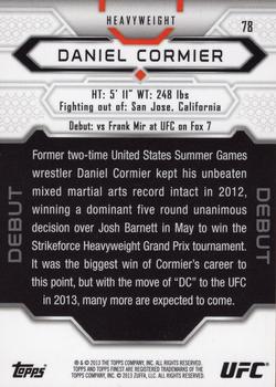 2013 Finest UFC #78 Daniel Cormier Back