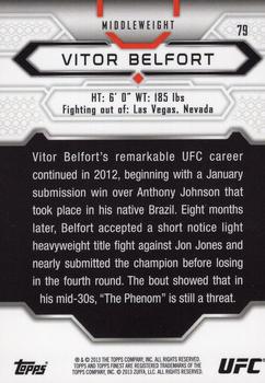 2013 Finest UFC #79 Vitor Belfort Back