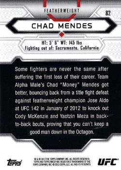 2013 Finest UFC #82 Chad Mendes Back
