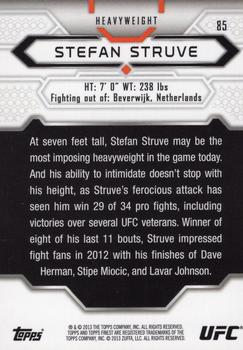 2013 Finest UFC #85 Stefan Struve Back