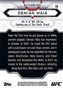 2013 Finest UFC #86 Demian Maia Back