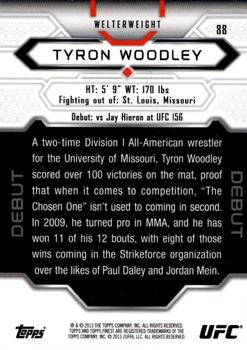 2013 Finest UFC #88 Tyron Woodley Back