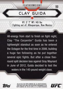 2013 Finest UFC #90 Clay Guida Back