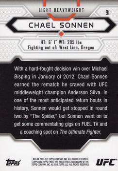 2013 Finest UFC #91 Chael Sonnen Back