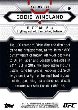 2013 Finest UFC #94 Eddie Wineland Back