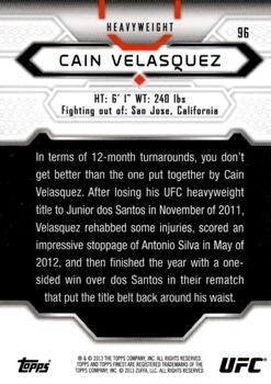 2013 Finest UFC #96 Cain Velasquez Back