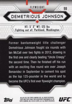 2013 Finest UFC #98 Demetrious Johnson Back