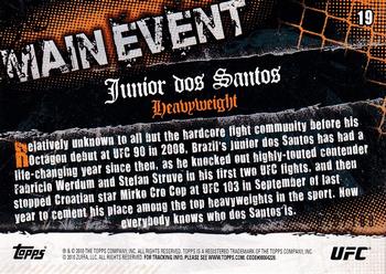 2010 Topps UFC Main Event - Black #19 Junior dos Santos Back