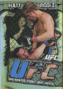 2010 Topps UFC Main Event - Fight Mat Relics #FMRMR Matt Riddle Front