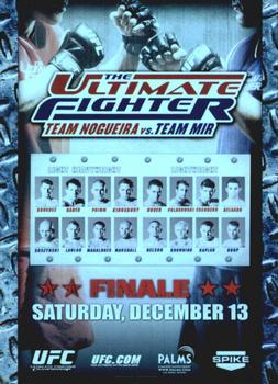 2010 Topps UFC Main Event - Fight Poster #FPR-TUF8 TUF 8 Final Front