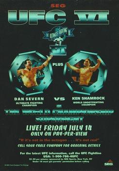2010 Topps UFC Main Event - Fight Poster #FPR-UFC6 UFC 6 / Dan Severn / Ken Shamrock Front