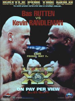 2010 Topps UFC Main Event - Fight Poster #FPR-UFC20 UFC 20 / Bas Rutten / Kevin Randleman Front