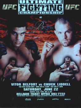 2010 Topps UFC Main Event - Fight Poster #FPR-UFC37.5 UFC 37.5 / Chuck Liddell / Vitor Belfort Front