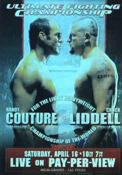 2010 Topps UFC Main Event - Fight Poster #FPR-UFC52 UFC 52 / Randy Couture / Chuck Liddell Front