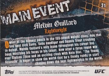 2010 Topps UFC Main Event - Gold #21 Melvin Guillard Back