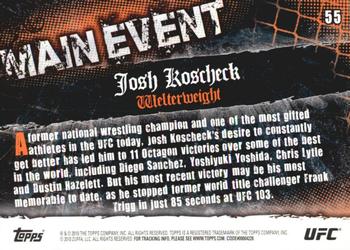 2010 Topps UFC Main Event - Gold #55 Josh Koscheck Back