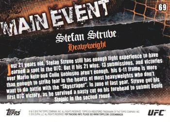 2010 Topps UFC Main Event - Gold #69 Stefan Struve Back