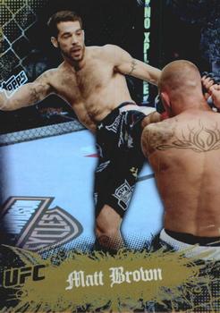 2010 Topps UFC Main Event - Gold #99 Matt Brown Front