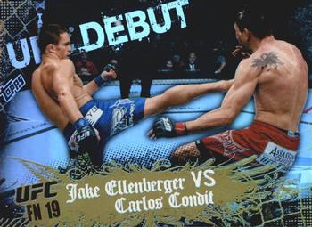 2010 Topps UFC Main Event - Gold #129 Jake Ellenberger / Carlos Condit Front