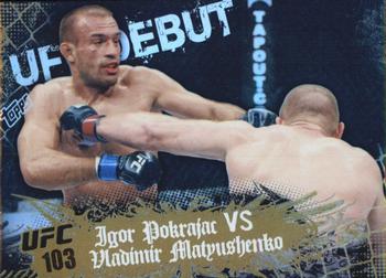 2010 Topps UFC Main Event - Gold #135 Igor Pokrajac / Vladimir Matyushenko Front