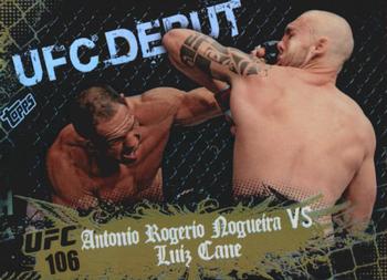 2010 Topps UFC Main Event - Gold #139 Antonio Rogerio Nogueira / Luiz Cane Front