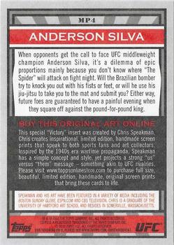 2010 Topps UFC Main Event - Propaganda #MP4 Anderson Silva Back