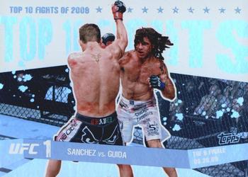 2010 Topps UFC Main Event - Top 10 Fights of 2009 #1 Diego Sanchez / Clay Guida Front