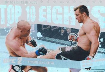 2010 Topps UFC Main Event - Top 10 Fights of 2009 #5 Rich Franklin / Wanderlei Silva Front