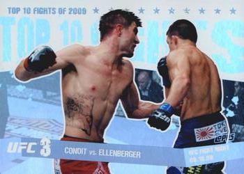 2010 Topps UFC Main Event - Top 10 Fights of 2009 #7 Carlos Condit / Jake Ellenberger Front