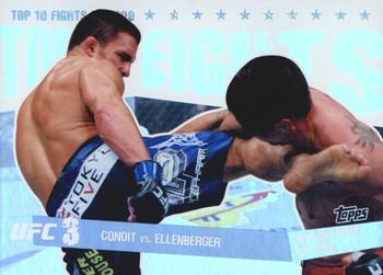2010 Topps UFC Main Event - Top 10 Fights of 2009 #8 Carlos Condit / Jake Ellenberger Front