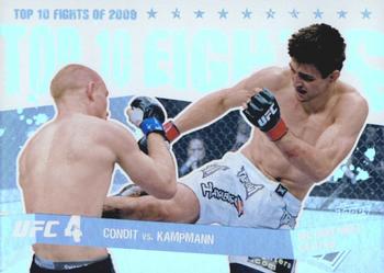 2010 Topps UFC Main Event - Top 10 Fights of 2009 #10 Carlos Condit / Martin Kampmann Front