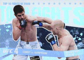 2010 Topps UFC Main Event - Top 10 Fights of 2009 #11 Carlos Condit / Martin Kampmann Front