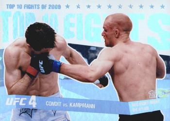 2010 Topps UFC Main Event - Top 10 Fights of 2009 #12 Carlos Condit / Martin Kampmann Front