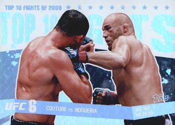 2010 Topps UFC Main Event - Top 10 Fights of 2009 #17 Randy Couture / Antonio Rodrigo Nogueira Front