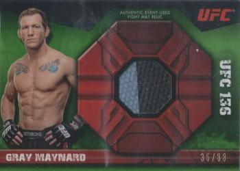 2013 Topps UFC Knockout - Fight Mat Relics Green #FMR-GM Gray Maynard Front