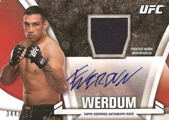 2013 Topps UFC Knockout - Fighter Relics Autographs #KAR-FW Fabricio Werdum Front