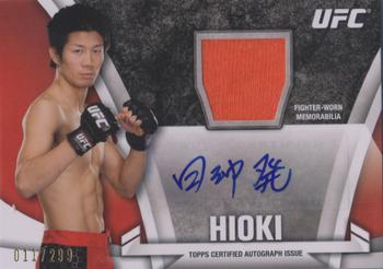 2013 Topps UFC Knockout - Fighter Relics Autographs #KAR-HH Hatsu Hioki Front