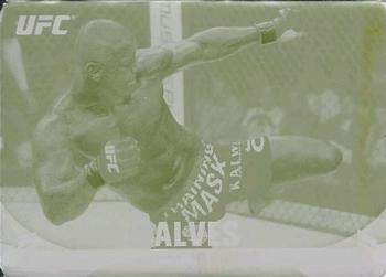 2013 Topps UFC Knockout - Printing Plates Yellow #2 Thiago Alves Front