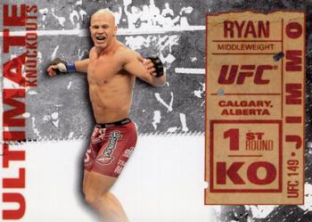 2013 Topps UFC Knockout - Ultimate Knockouts #UKO-12 Ryan Jimmo Front