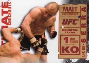 2013 Topps UFC Knockout - Ultimate Knockouts #UKO-21 Matt Serra Front