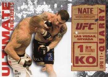 2013 Topps UFC Knockout - Ultimate Knockouts #UKO-23 Nate Quarry Front