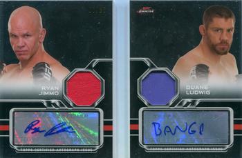 2013 Finest UFC - Dual Autograph Fighter Relic Booklets #FDAR-JL Duane Ludwig / Ryan Jimmo Front
