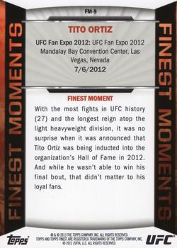 2013 Finest UFC - Finest Moments #FM-9 Tito Ortiz Back
