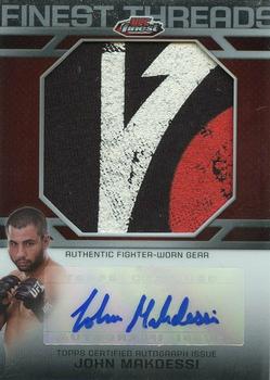 2013 Finest UFC - Finest Threads Jumbo Fighter Relics Autographs #FTAR-JM John Makdessi Front