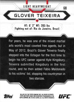 2013 Finest UFC - Refractors #68 Glover Teixeira Back