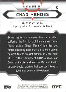2013 Finest UFC - Refractors #82 Chad Mendes Back
