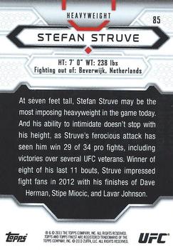 2013 Finest UFC - Refractors #85 Stefan Struve Back