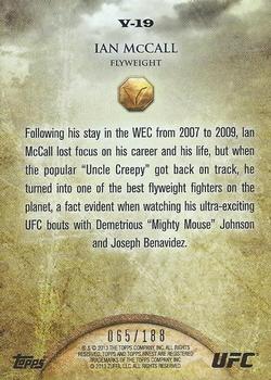 2013 Finest UFC - Valor Strength #V-19 Ian McCall Back